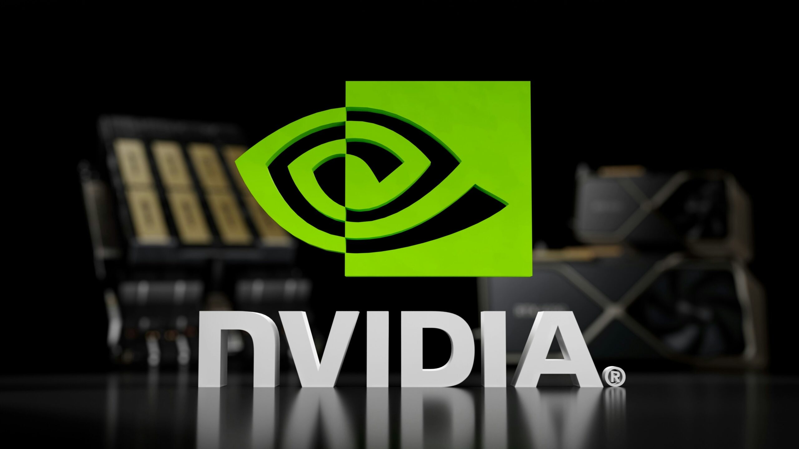 엔비디아 로고와 AI 반도체 GPU 시장 성장 흐름을 표현한 이미지